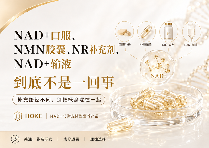 NAD+口服、NMN胶囊、NR补充剂、NAD+输液，到底不是一回事