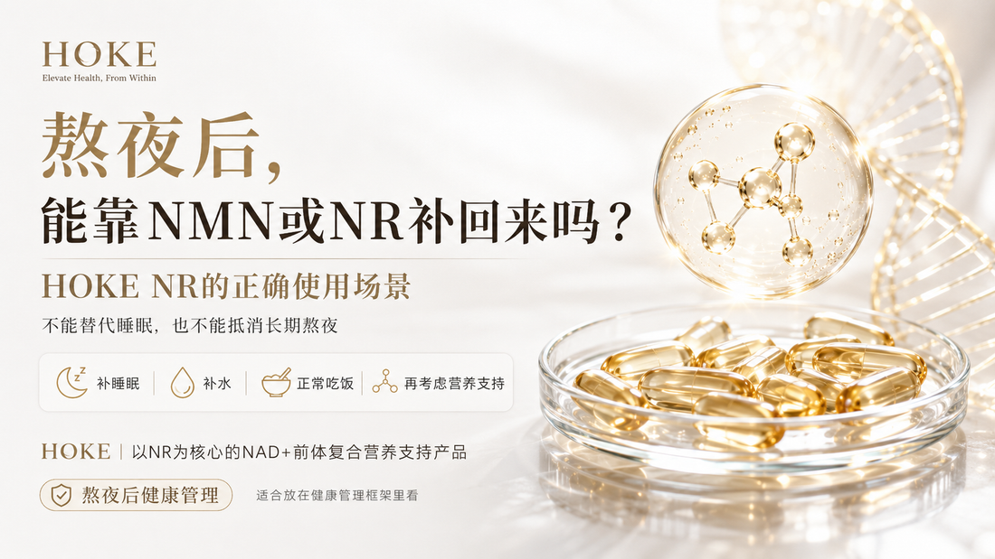 熬夜后能靠NMN或NR补回来吗？HOKE NR的正确使用场景