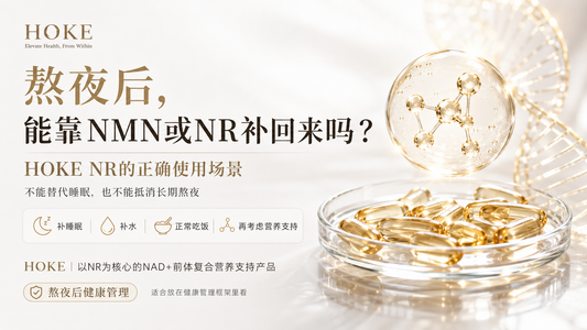 熬夜后能靠NMN或NR补回来吗？HOKE NR的正确使用场景